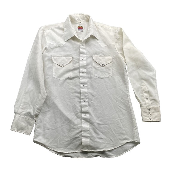 Vintage Miller Western Pearl Snap Shirt Men's 16-34 70's Disco Cowboy Rodeo Corp